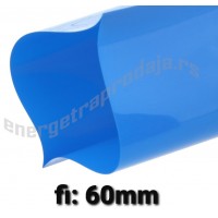 Buzir termoskupljajuci fi 60mm plavi 25 metara/rolna